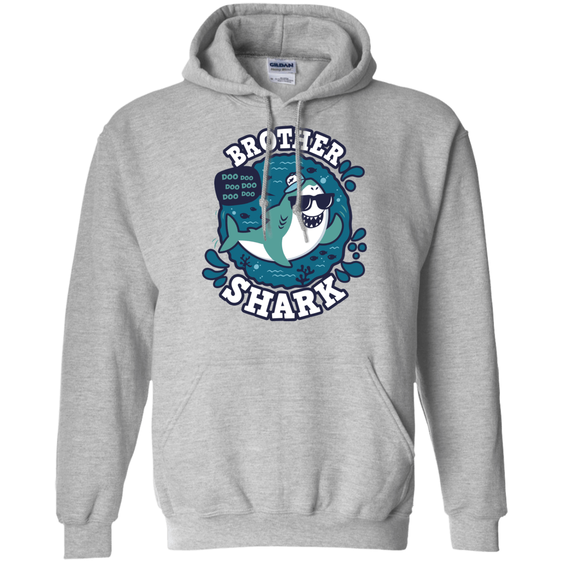 Sweatshirts Sport Grey / S Shark Family trazo - Brother Pullover Hoodie