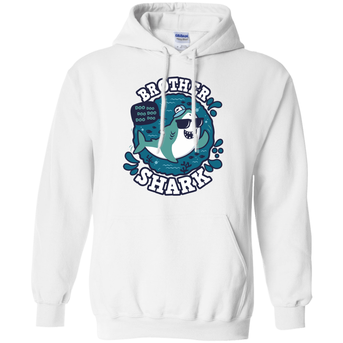 Sweatshirts White / S Shark Family trazo - Brother Pullover Hoodie