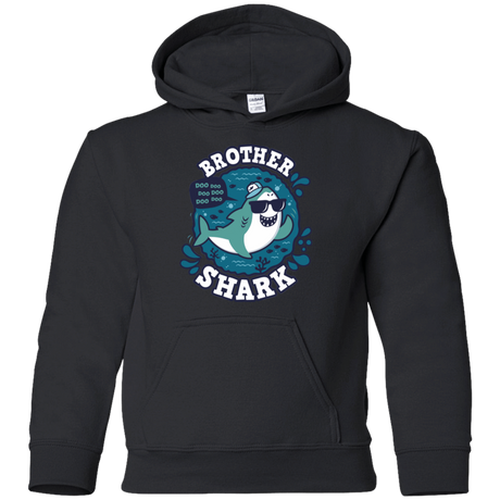 Sweatshirts Black / YS Shark Family trazo - Brother Youth Hoodie