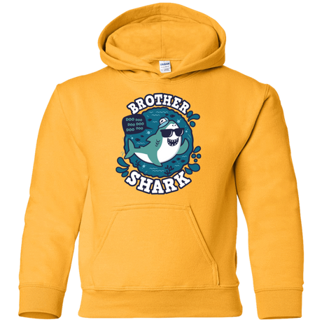 Sweatshirts Gold / YS Shark Family trazo - Brother Youth Hoodie