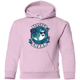 Sweatshirts Light Pink / YS Shark Family trazo - Brother Youth Hoodie