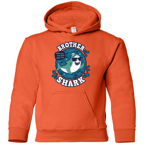 Sweatshirts Orange / YS Shark Family trazo - Brother Youth Hoodie