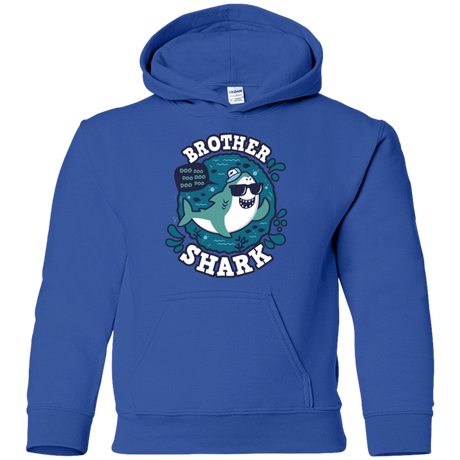 Sweatshirts Royal / YS Shark Family trazo - Brother Youth Hoodie