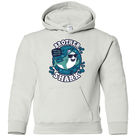 Sweatshirts White / YS Shark Family trazo - Brother Youth Hoodie