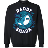Sweatshirts Black / S Shark Family trazo - Daddy Crewneck Sweatshirt