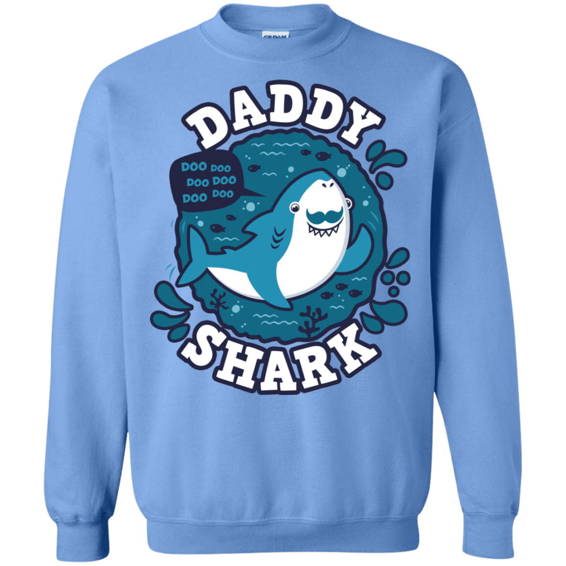 Sweatshirts Carolina Blue / S Shark Family trazo - Daddy Crewneck Sweatshirt