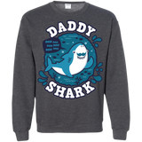 Sweatshirts Dark Heather / S Shark Family trazo - Daddy Crewneck Sweatshirt