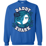 Sweatshirts Royal / S Shark Family trazo - Daddy Crewneck Sweatshirt