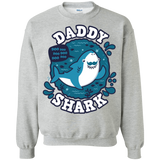 Sweatshirts Sport Grey / S Shark Family trazo - Daddy Crewneck Sweatshirt