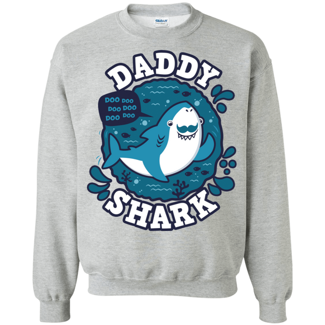Sweatshirts Sport Grey / S Shark Family trazo - Daddy Crewneck Sweatshirt