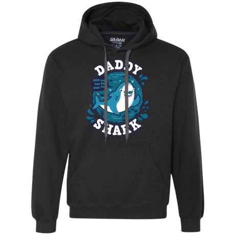 Sweatshirts Black / S Shark Family trazo - Daddy Premium Fleece Hoodie