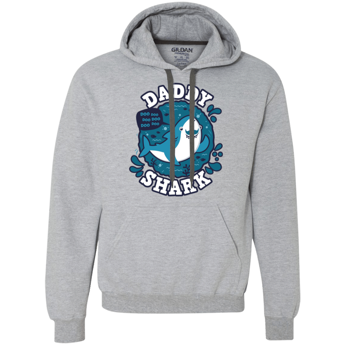Sweatshirts Sport Grey / 2XL Shark Family trazo - Daddy Premium Fleece Hoodie