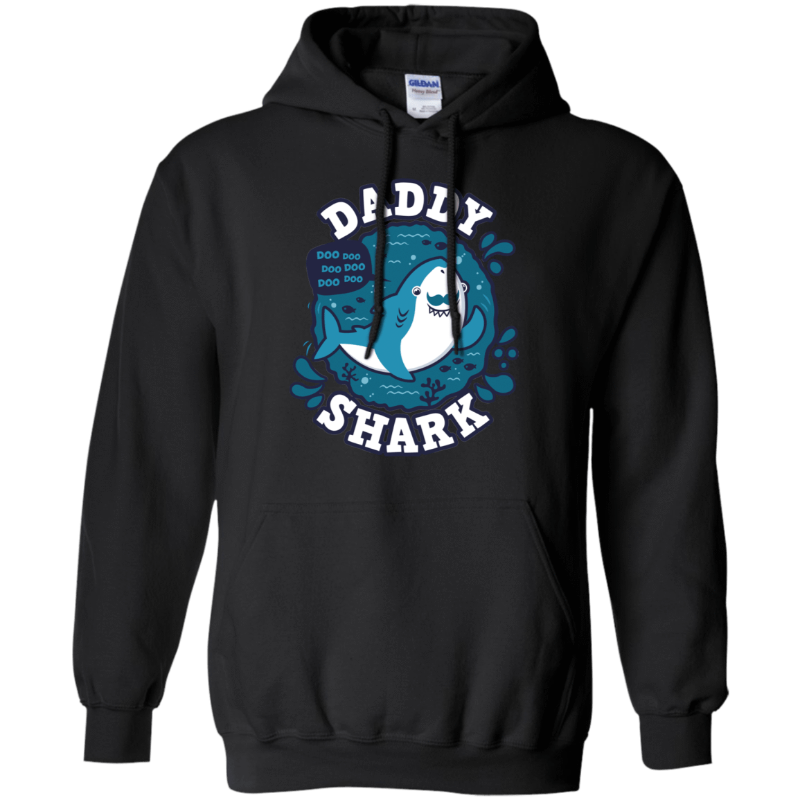 Sweatshirts Black / S Shark Family trazo - Daddy Pullover Hoodie