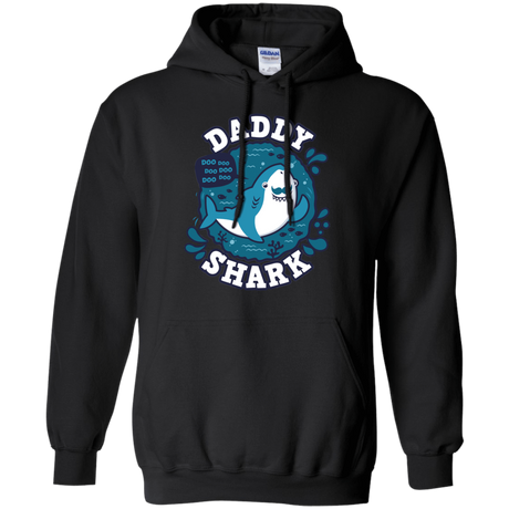 Sweatshirts Black / S Shark Family trazo - Daddy Pullover Hoodie