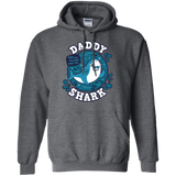 Sweatshirts Dark Heather / S Shark Family trazo - Daddy Pullover Hoodie