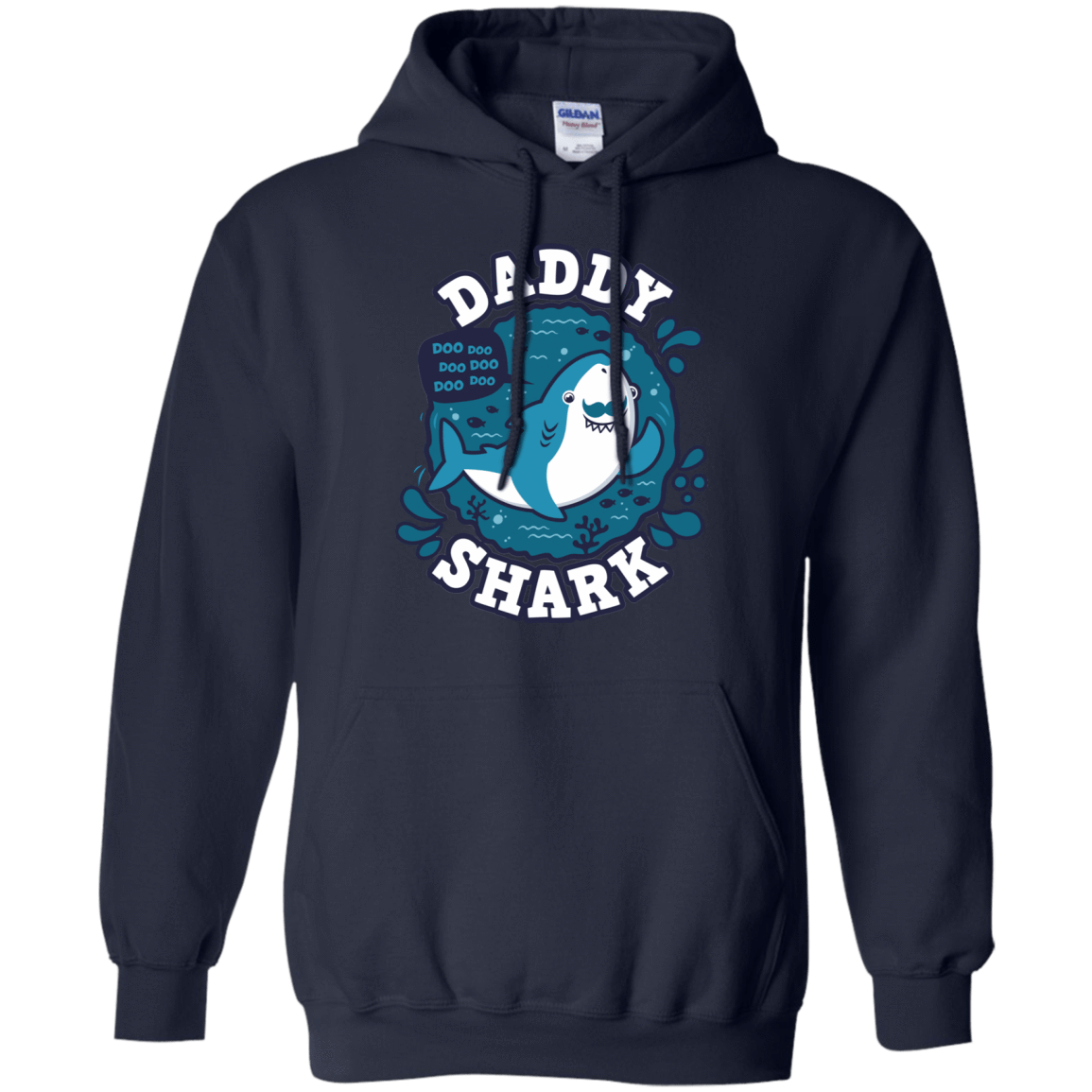 Sweatshirts Navy / S Shark Family trazo - Daddy Pullover Hoodie