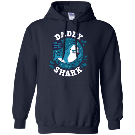 Sweatshirts Navy / S Shark Family trazo - Daddy Pullover Hoodie