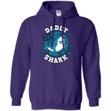 Sweatshirts Purple / S Shark Family trazo - Daddy Pullover Hoodie