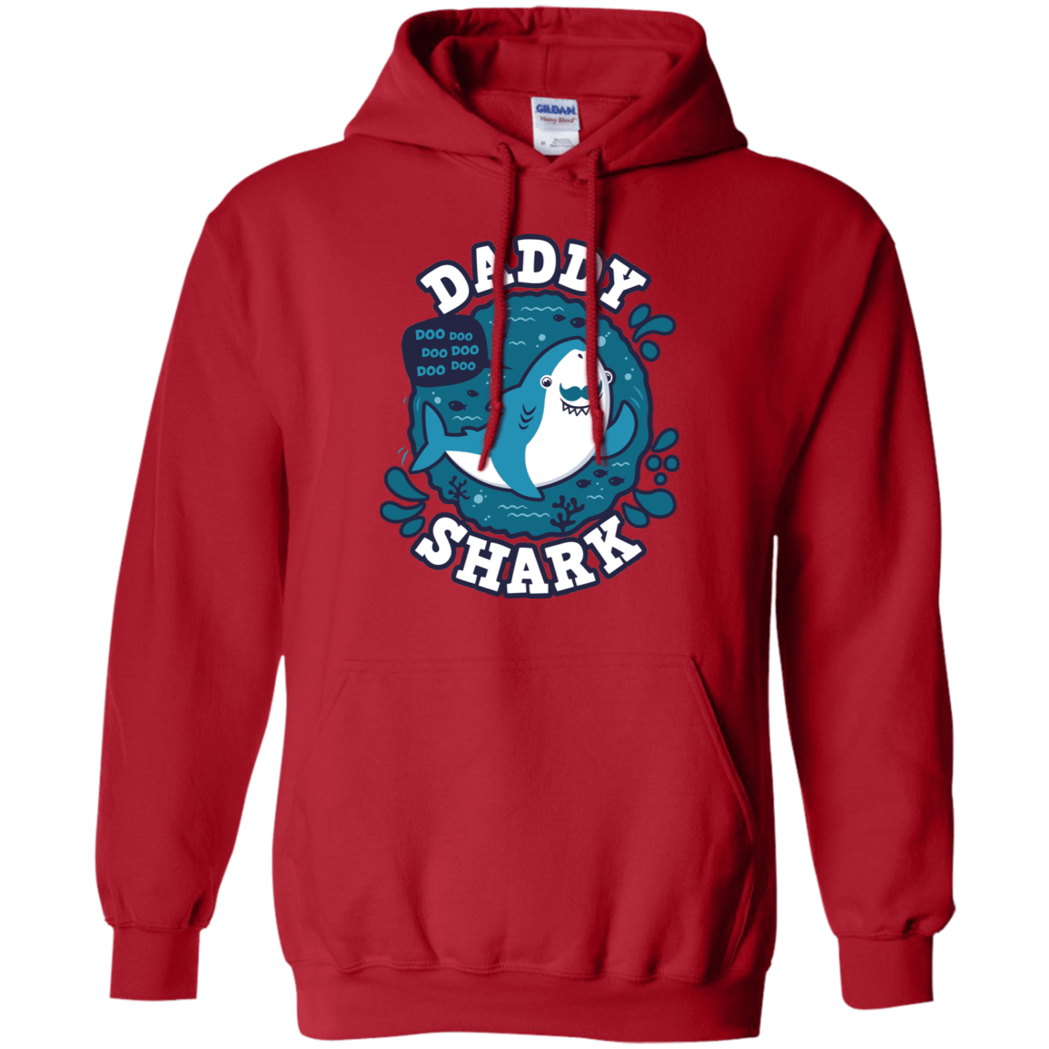 Sweatshirts Red / S Shark Family trazo - Daddy Pullover Hoodie