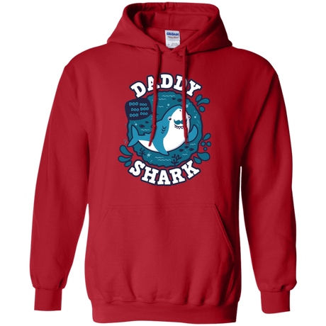 Sweatshirts Red / S Shark Family trazo - Daddy Pullover Hoodie