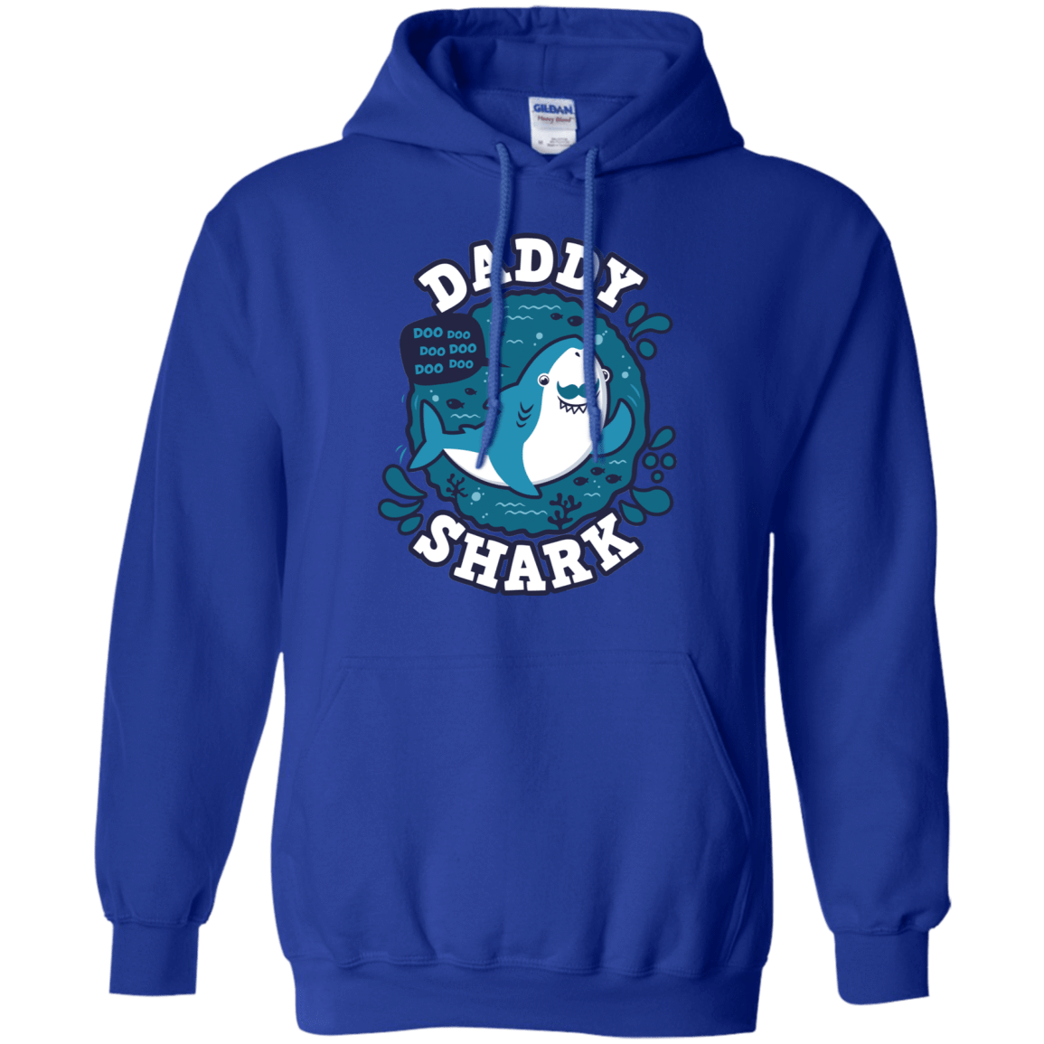 Sweatshirts Royal / S Shark Family trazo - Daddy Pullover Hoodie