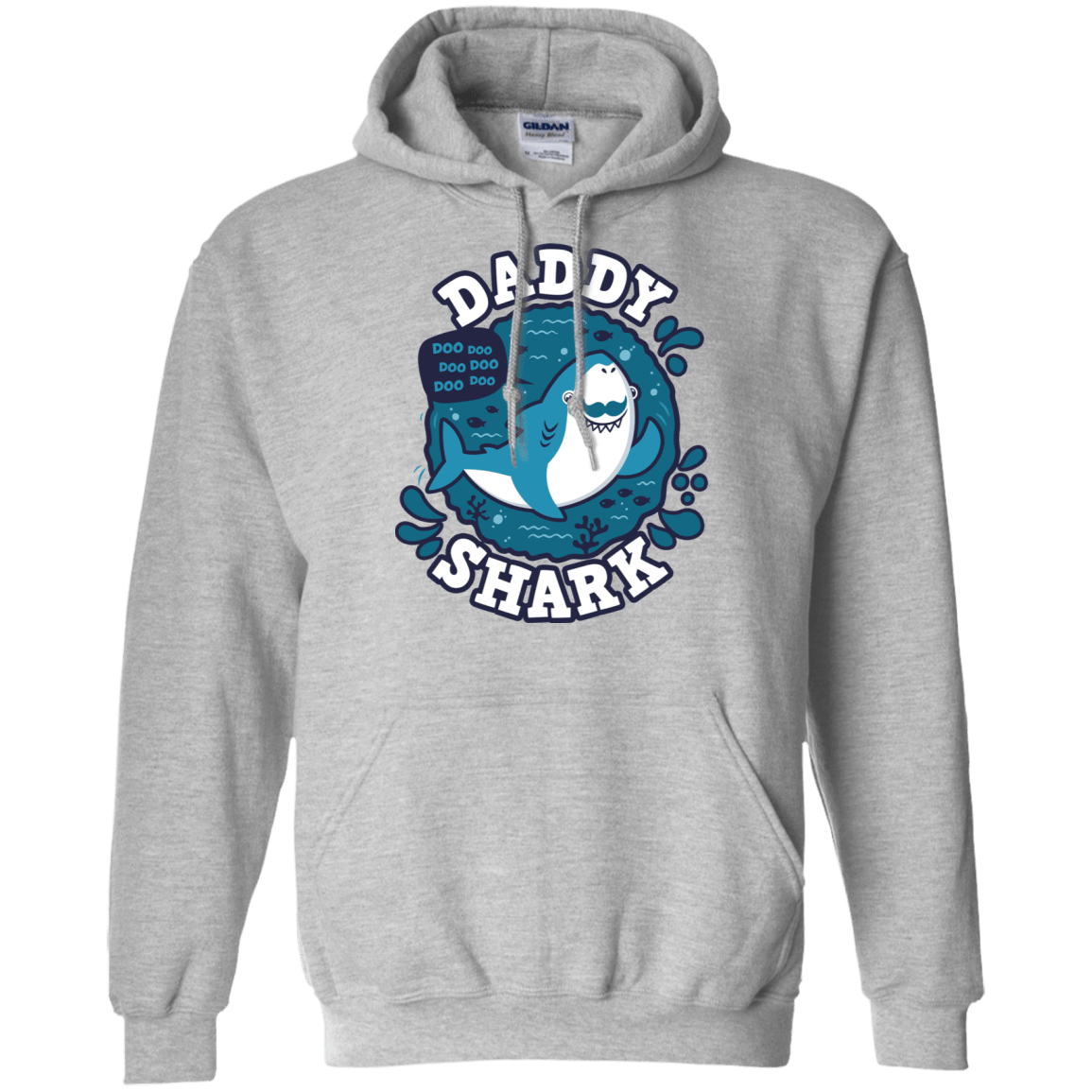 Sweatshirts Sport Grey / S Shark Family trazo - Daddy Pullover Hoodie