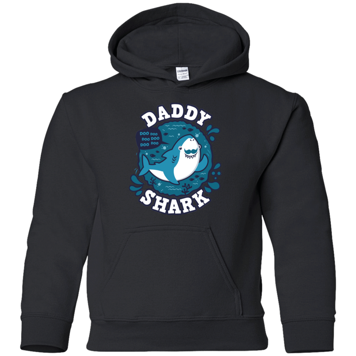 Sweatshirts Black / YS Shark Family trazo - Daddy Youth Hoodie