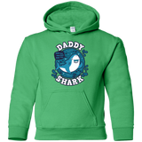 Sweatshirts Irish Green / YS Shark Family trazo - Daddy Youth Hoodie