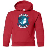 Sweatshirts Red / YS Shark Family trazo - Daddy Youth Hoodie