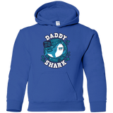 Sweatshirts Royal / YS Shark Family trazo - Daddy Youth Hoodie