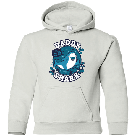 Sweatshirts White / YS Shark Family trazo - Daddy Youth Hoodie