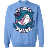 Sweatshirts Carolina Blue / S Shark Family trazo - Grandma Crewneck Sweatshirt