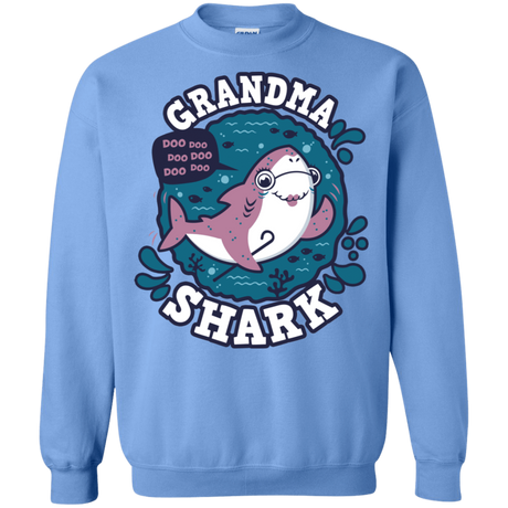 Sweatshirts Carolina Blue / S Shark Family trazo - Grandma Crewneck Sweatshirt