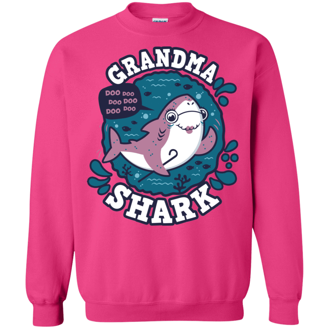 Sweatshirts Heliconia / S Shark Family trazo - Grandma Crewneck Sweatshirt