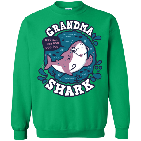 Sweatshirts Irish Green / S Shark Family trazo - Grandma Crewneck Sweatshirt