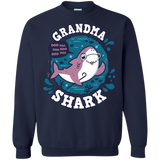 Sweatshirts Navy / S Shark Family trazo - Grandma Crewneck Sweatshirt