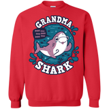 Sweatshirts Red / S Shark Family trazo - Grandma Crewneck Sweatshirt