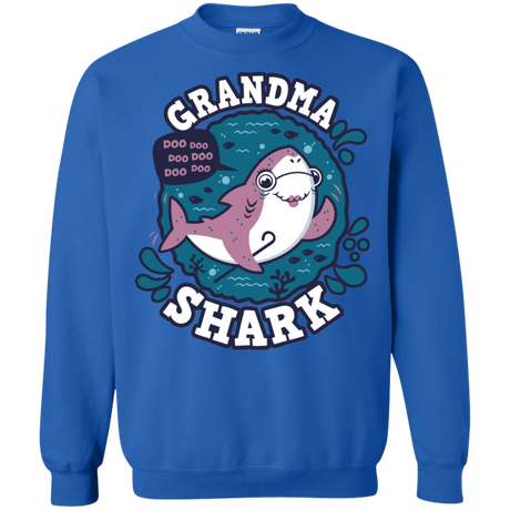 Sweatshirts Royal / S Shark Family trazo - Grandma Crewneck Sweatshirt