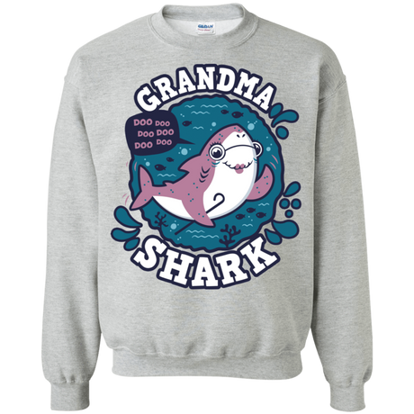 Sweatshirts Sport Grey / S Shark Family trazo - Grandma Crewneck Sweatshirt