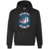 Sweatshirts Black / S Shark Family trazo - Grandma Premium Fleece Hoodie