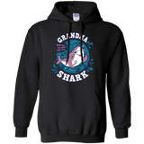 Sweatshirts Black / S Shark Family trazo - Grandma Pullover Hoodie