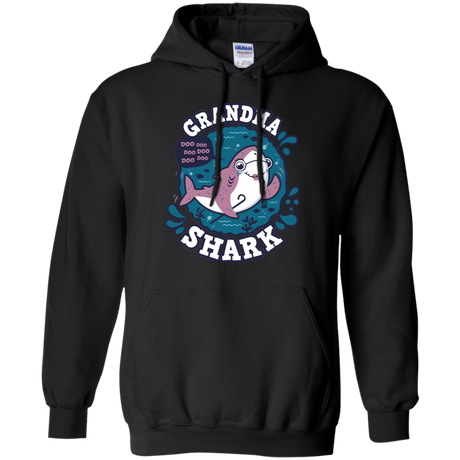 Sweatshirts Black / S Shark Family trazo - Grandma Pullover Hoodie