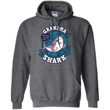 Sweatshirts Dark Heather / S Shark Family trazo - Grandma Pullover Hoodie