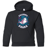 Sweatshirts Black / YS Shark Family trazo - Grandma Youth Hoodie