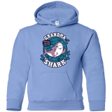 Sweatshirts Carolina Blue / YS Shark Family trazo - Grandma Youth Hoodie