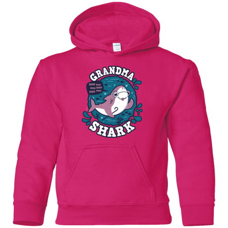 Sweatshirts Heliconia / YS Shark Family trazo - Grandma Youth Hoodie