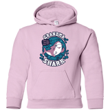 Sweatshirts Light Pink / YS Shark Family trazo - Grandma Youth Hoodie