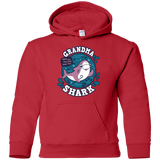 Sweatshirts Red / YS Shark Family trazo - Grandma Youth Hoodie