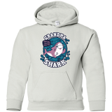 Sweatshirts White / YS Shark Family trazo - Grandma Youth Hoodie