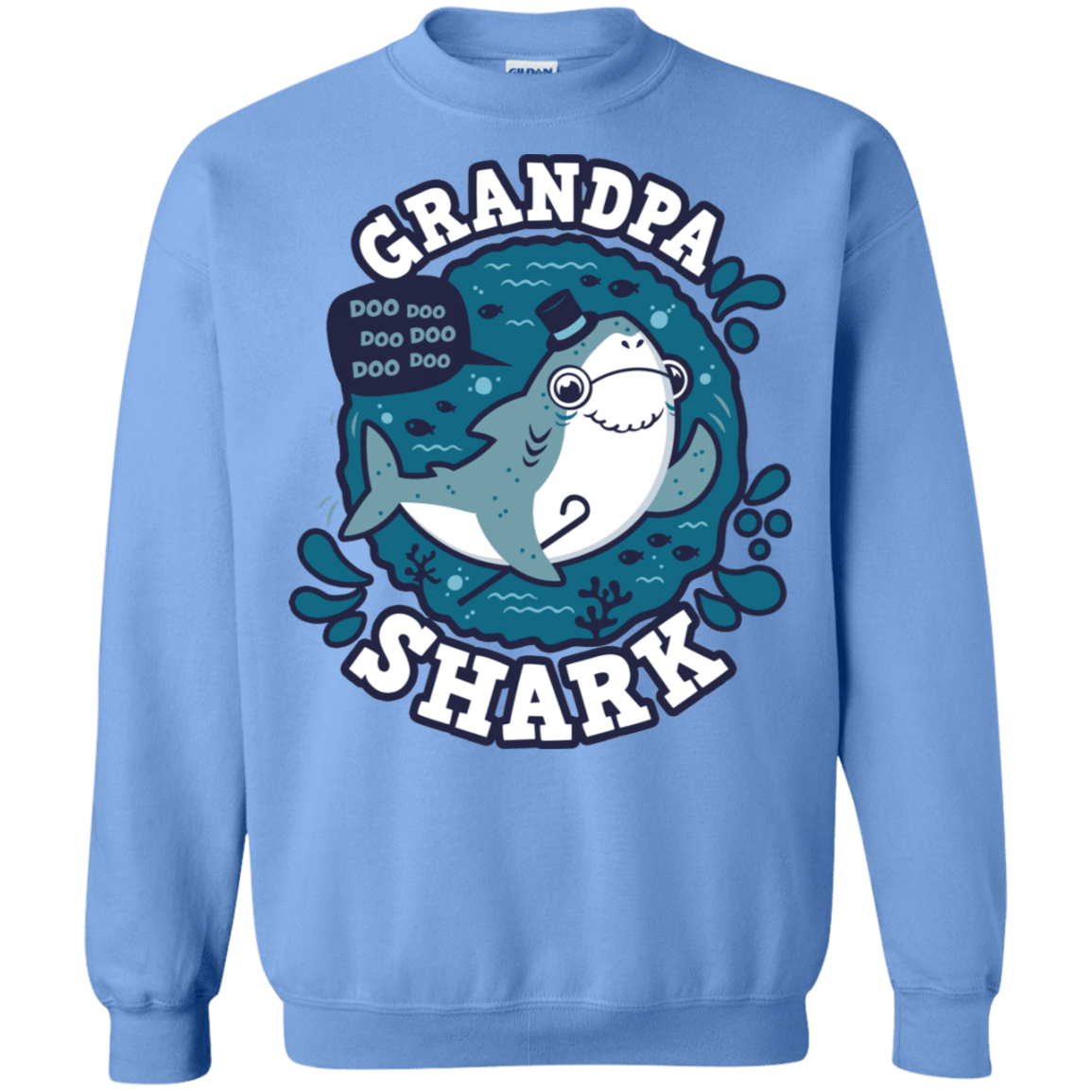 Sweatshirts Carolina Blue / S Shark Family trazo - Grandpa Crewneck Sweatshirt